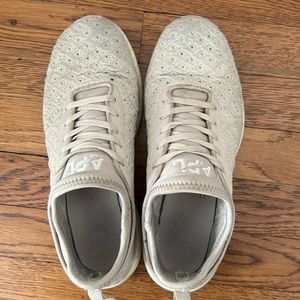 Tan APL woven sneakers